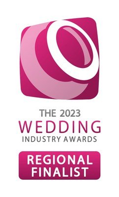 The 2023 Wedding Industry Awards regional finalist badge for Wards Photo Booths
